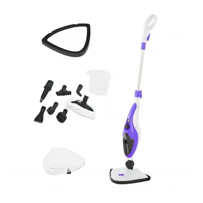 Purple in 1500W Hot Steam Mop Cleaner and Hand Steamer