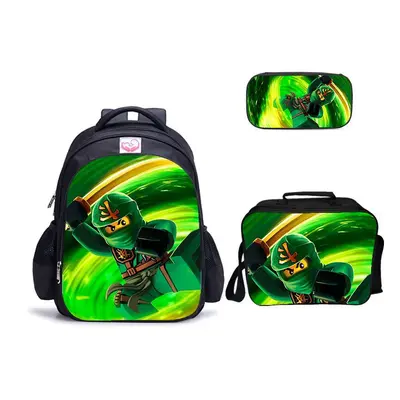 (A-4) Ninjago School Bag Set 17-inch Backpack