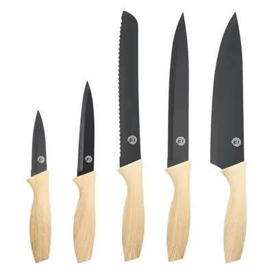 (Natural Collection) MasterChef Kitchen Knives Set of Including Paring, Utility, Bread, Carving 