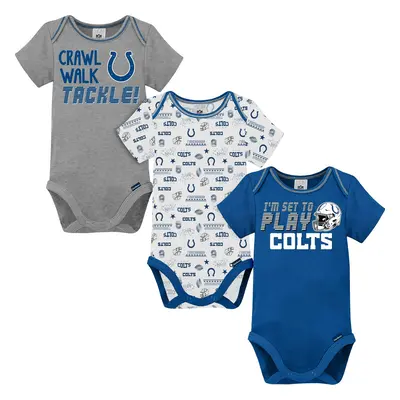 Gerber Unisex Baby NFL Pack Short Sleeve Onesie Bodysuit Team Color Months