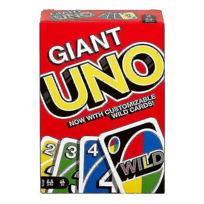 Uno Giant Family Card Game With Oversized Cards Card Game For Players Home Party