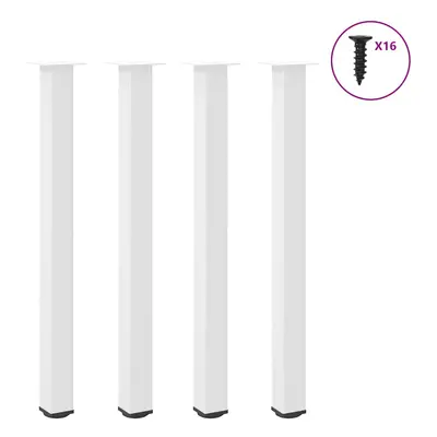 (white, cm (80 mm)) vidaXL Coffee Table Legs Desk Legs Furniture Legs Bar Stand DIY pcs Steel