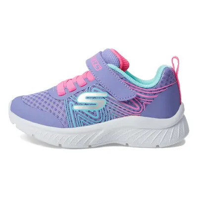 Skechers Kids Girls Microspec Plus-Swirl Sweet Sneaker Perwinkle/Mult