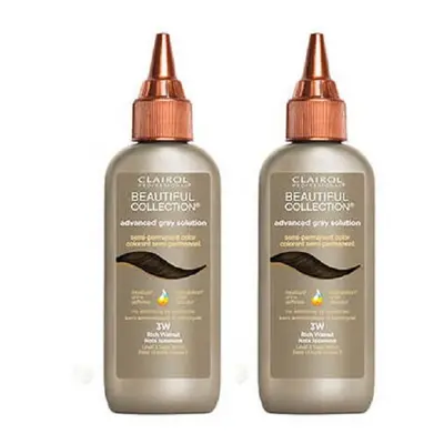 (2 Pks Discount) Clairol Beautiful Collection 3W Rich Walnut