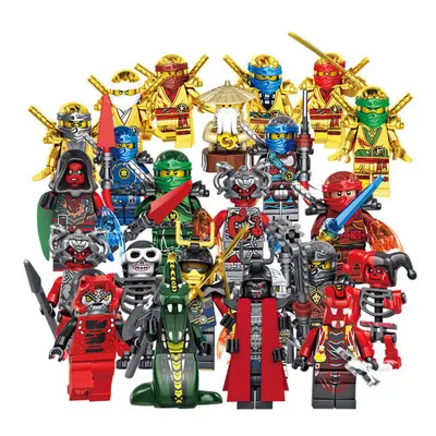 Set of pcs Ninjago Mini Figures Kai Jay Sensei Wu Master Building Blocks Toys