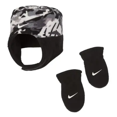 Nike Baby Trapper Hat and Mittens Piece Set (Grey(6A2779-G33)/Camo