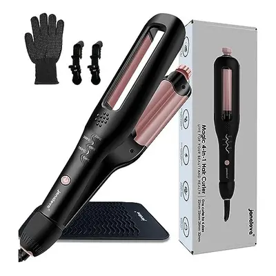 Hair Waver - Adjustable Hair Curler for Beach Waves,4-in-1 Wavy Styles Choices -22mm-25mm-28mm-3