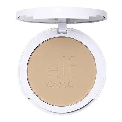 e.l.f. Camo Powder Foundation, Lightweight, Primer-Infused Buildable & Long-Lasting Medium-to-Fu