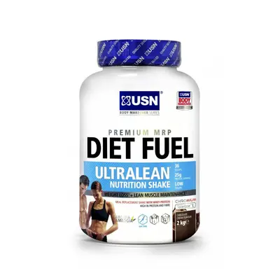 (Chocolate) USN Diet Fuel Ultralean Whey Protein Meal Replacement Weight Loss Shake - 2kg