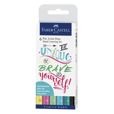 Faber-Castell "Be Bold, Be Italic" Hand-Lettering Pens (Pack of 6)