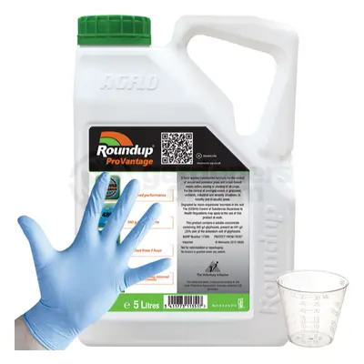 Roundup Pro Vantage Glyphosate Weedkiller x Litre Strong Professional C+