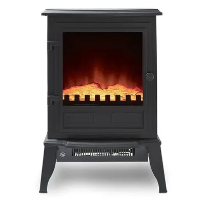 Warmlite WL46032BF 2KW Alloa Log Fire Stove in Black