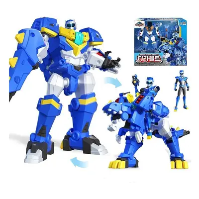 (Volt) Mini Force Toy Anime Super Dinosaur Power Machine Transformation Robot Model Set