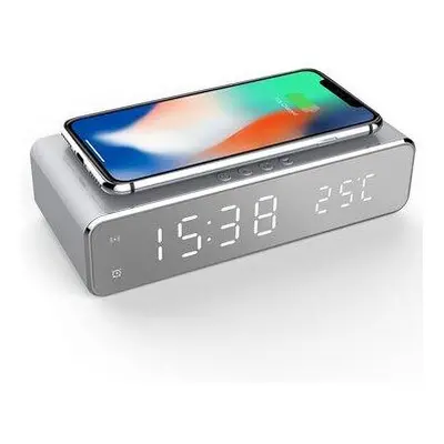 Usb Digital Led Wireless Charger And Alarm Clock With Thermometer For Samsung Huawei