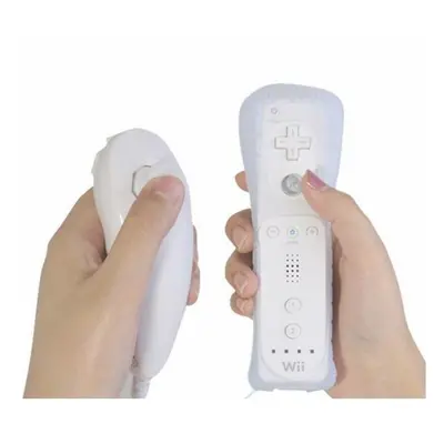 2PCS BRAND NEW WHITE REMOTE CONTROLLER FOR NINTENDO WII SILICONE STRAP