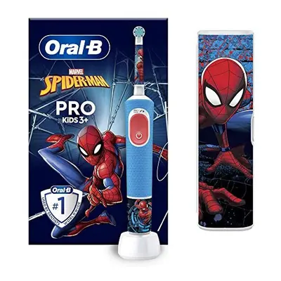 Oral-B Pro Kids Electric Toothbrush, Christmas Gifts For Kids, Toothbrush Head, x4 Spiderman Sti