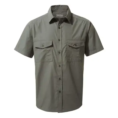 (XL, Dark Grey) Craghoppers Mens Kiwi Short-Sleeved Shirt