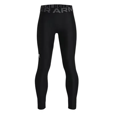 Under Armour Boys HeatGear Armour Leggings Black (001)/Pitch Gray