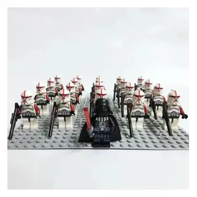 (Star Wars-4) 21PCS Star Wars 501st Clone Troopers Rex Minifigures Kids Toy Set Fit Lego (Exclud