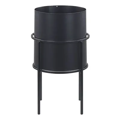 Elevated Plant Pot MILEA Metal Black