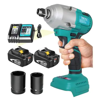 Replace for Makita DTW285RTJ Cordless Impact Wrench Driver Drill+550Nm +2x5.5A Battery+Charger