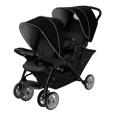 Graco Stadium Duo Click Connect Tandem Pushchair, Black/Grey