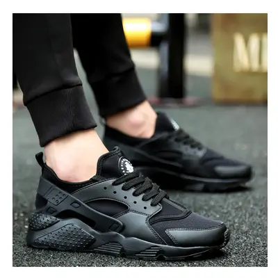 (Black, EU45=US10=UK9) Men Comfortable City Running Trainers Sneakers Triple Shoes