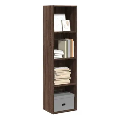 vidaXL Bookcase Brown Oak 40x30x152 cm Engineered Wood