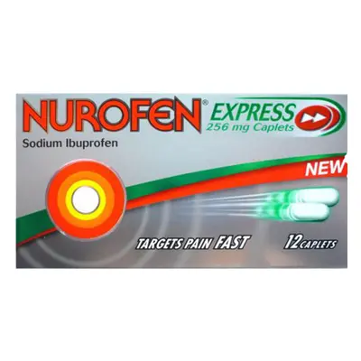 Nurofen Express MG Caplets Sodium Ibuprofen