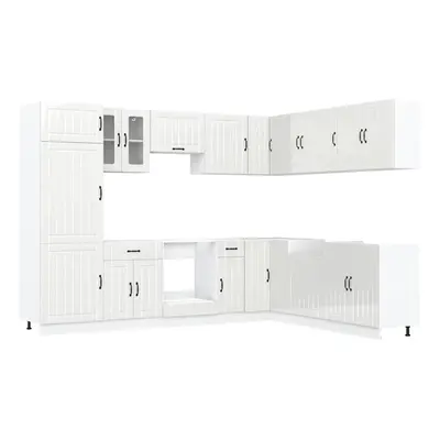 (high gloss white) vidaXL Kitchen Cabinet Set Piece Cabinet Cupboard Lucca Engineered Wood