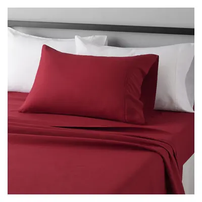 Amazon Basics Lightweight Super Soft Easy Care Microfiber 3-Piece Bed Sheet Set with 14-Inch Dee