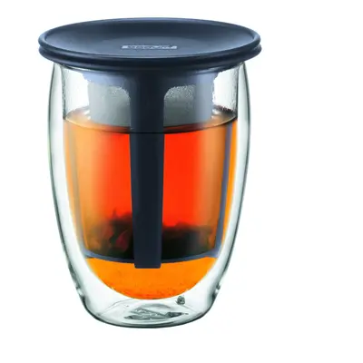 Bodum Tea for One Glass with Tea Infuser - 0.35 L, Black Infuser