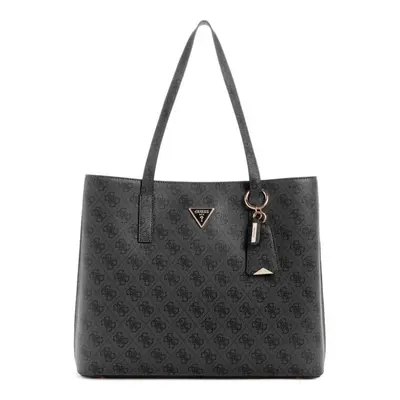 GUESS Meridian Girlfriend Tote Coal Logo