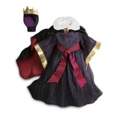 Evil Queen Costume cape crown For Girl Kids size Halloween dress