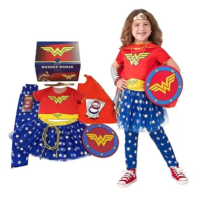 Rubie's Imagine Girl's Wonder Woman Dress-Up and Super Hero Play Trunk