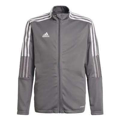 adidas unisex-child Tiro Track Jacket Team Grey Large