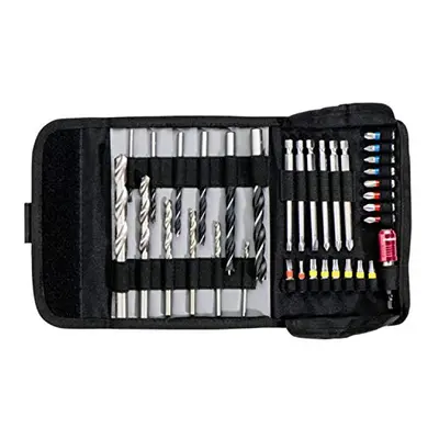 Drill Roll-Up Pouch Set of (35Â + Free Storage L25, 6Â X S2 L89Â Mm And 1x Magnetic Bit HolderÂ 