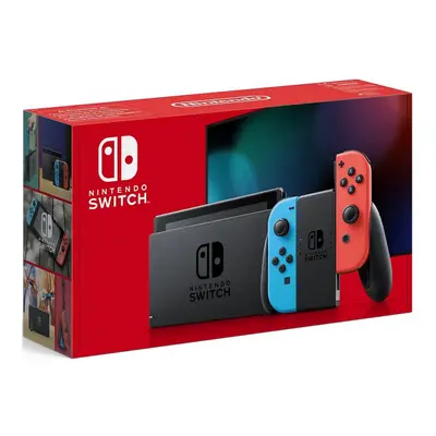 Nintendo Switch Console Neon Red Blue Improved Battery Neon Red Blue HAC-001-01