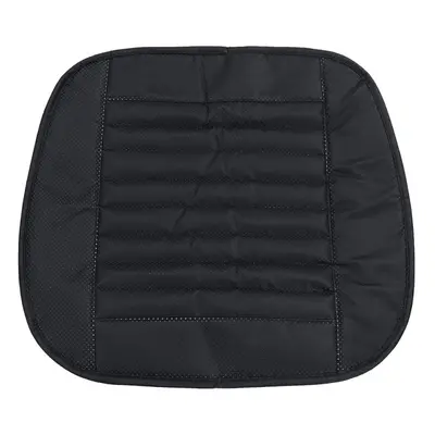 (Black) Details about 3D Car Front Seat Cover Leather Single Seat Protector Cushion Mat Breathab