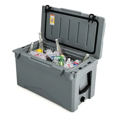 47L Rotomolded Cooler Insulated Portable Ice Chest BBQ-Grey