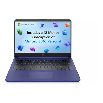 HP Stream 14s-dq0012na 14in Celeron 4GB 128GB Laptop - Blue