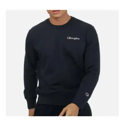 (L) Men's Champion Crew Neck Sweatshirt Navy Overhead