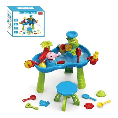 RLS Large 33pc Ocean Party Sand Pit and Water Activity Beach Table toy