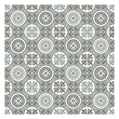 (2m(6'6") X 2m(6'6")-4mÂ², Nordic Motif) 1.9mm Thick Vinyl Flooring for Kitchen, Bathroom, and L