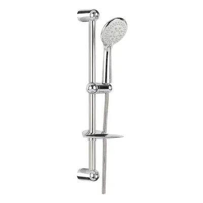 Geepas Sliding Rail Hand Shower Set | Stainless Steel Rail Slide Bar