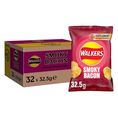 Walkers Smoky Bacon Crisps x 32.5g