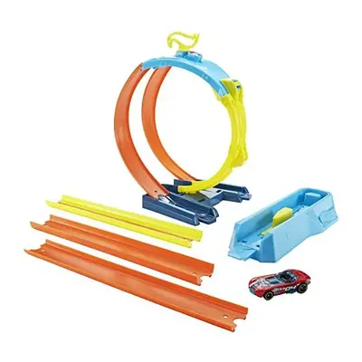 Hot Wheels Track Builder Unlimited Split Loop Pack, Loop with Exit Options, Connects to Other Se