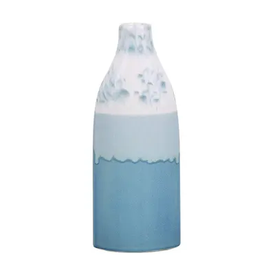 Flower Vase CALLIPOLIS Stoneware cm Blue