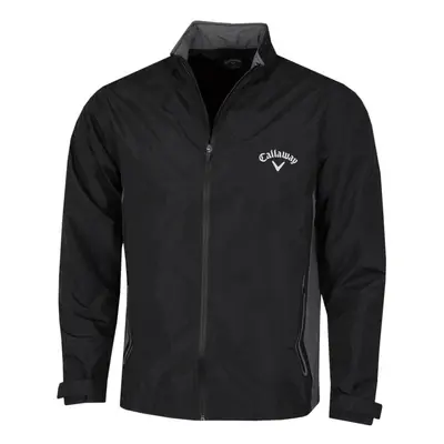 (S, Caviar) Callaway Golf Mens Waterproof Breathable Adjustable Taped Seams Golf Jacket