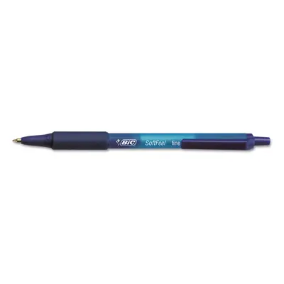 BIC Soft Feel Ball Pen Blue Fine Point 12-Count